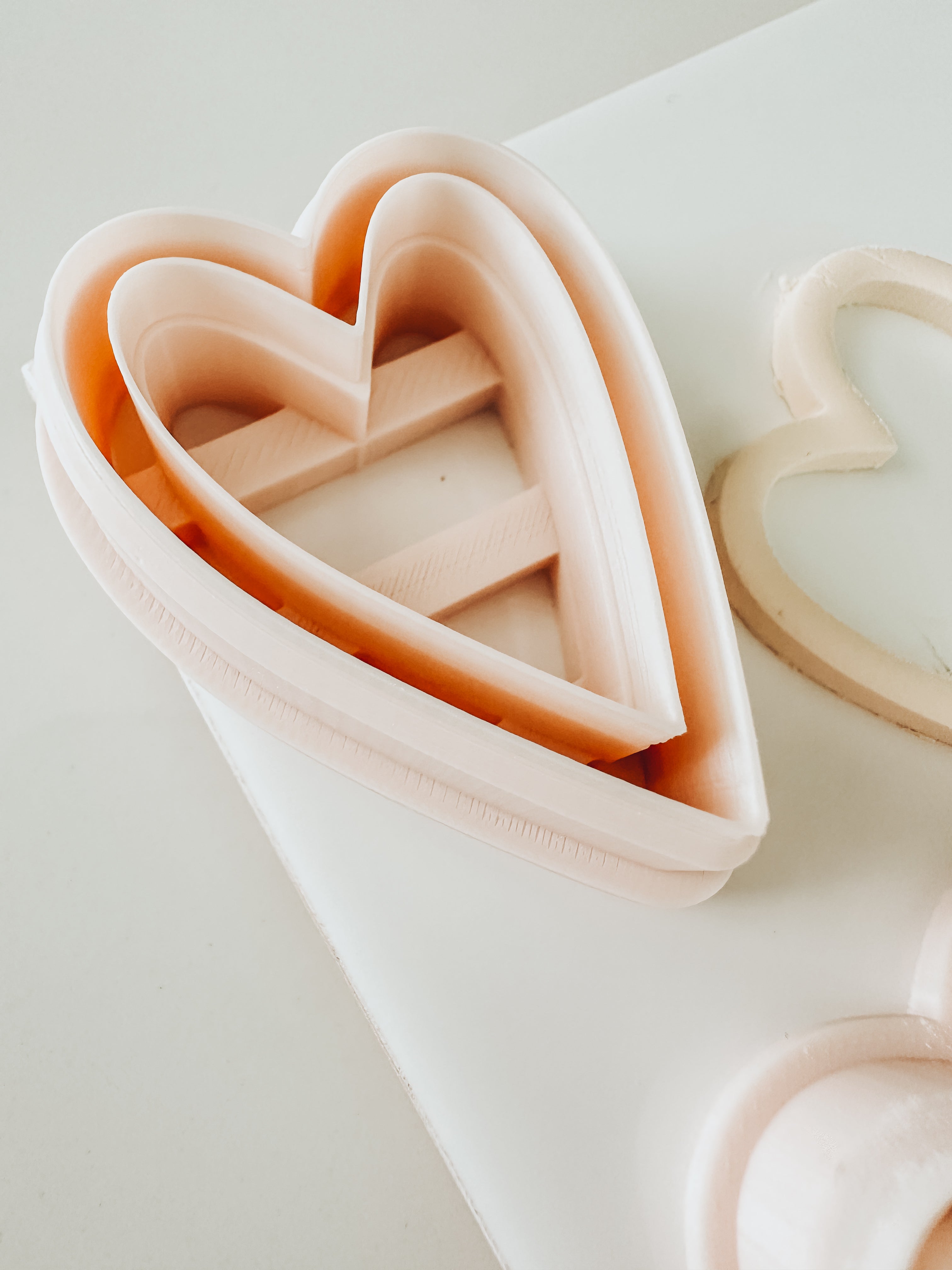 Skinny Heart Clay Cutters