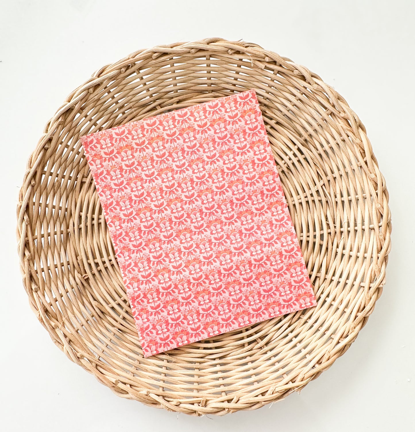 233 Pink Vintage Stems Transfer Paper