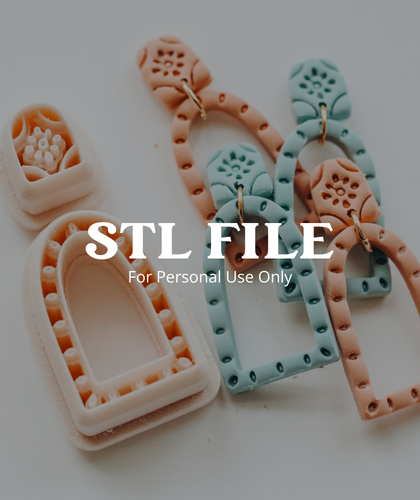 (Digital STL File Only) Viola Boho Summer 2 Piece Clay Cutter