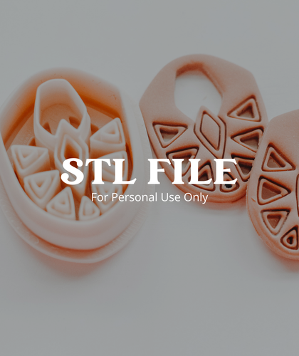 (Digital STL File Only) Lush & Wild 2 Cut Out Clay Earring Cutter