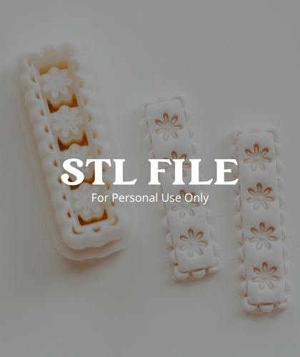 (Digital STL File Only) Daisy Bar Clay Earring Cutter