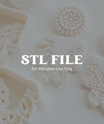 (Digital STL File Only) Honey Mirrored Set Clay Earring Cutter