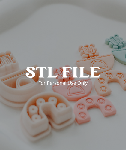 (Digital STL File Only) Ellison 2 Piece Rhyme or Reason Clay Cutter Set