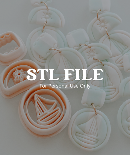 (Digital STL File Only) Sail Away Summer Set Clay Cutter