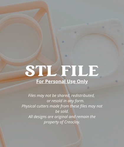 (Digital STL File Only) Rounded Square Magnet Cutter