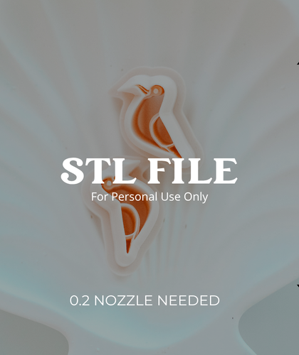 (Digital STL File Only) 0.2 NOZZLE NEEDED - Tiny Seagull Stud Clay Cutter