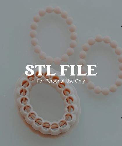 (Digital STL File Only) Oval Bubble Skinny Clay Cutter
