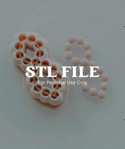 (Digital STL File Only) Crossed Oval Bubble Skinny Clay Cutter