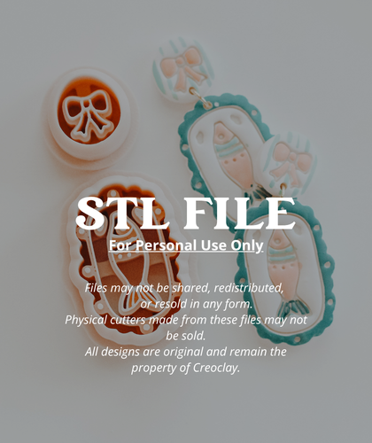 (Digital STL File Only) Sweet Fish & Bow Clay Cutter Set