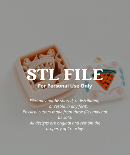 (Digital STL File Only) Watermelon Precision Clay Charm Cutter