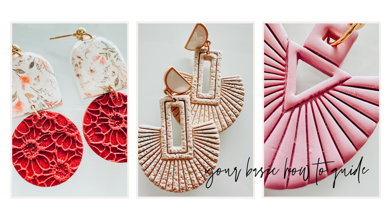 How to make polymer clay earrings