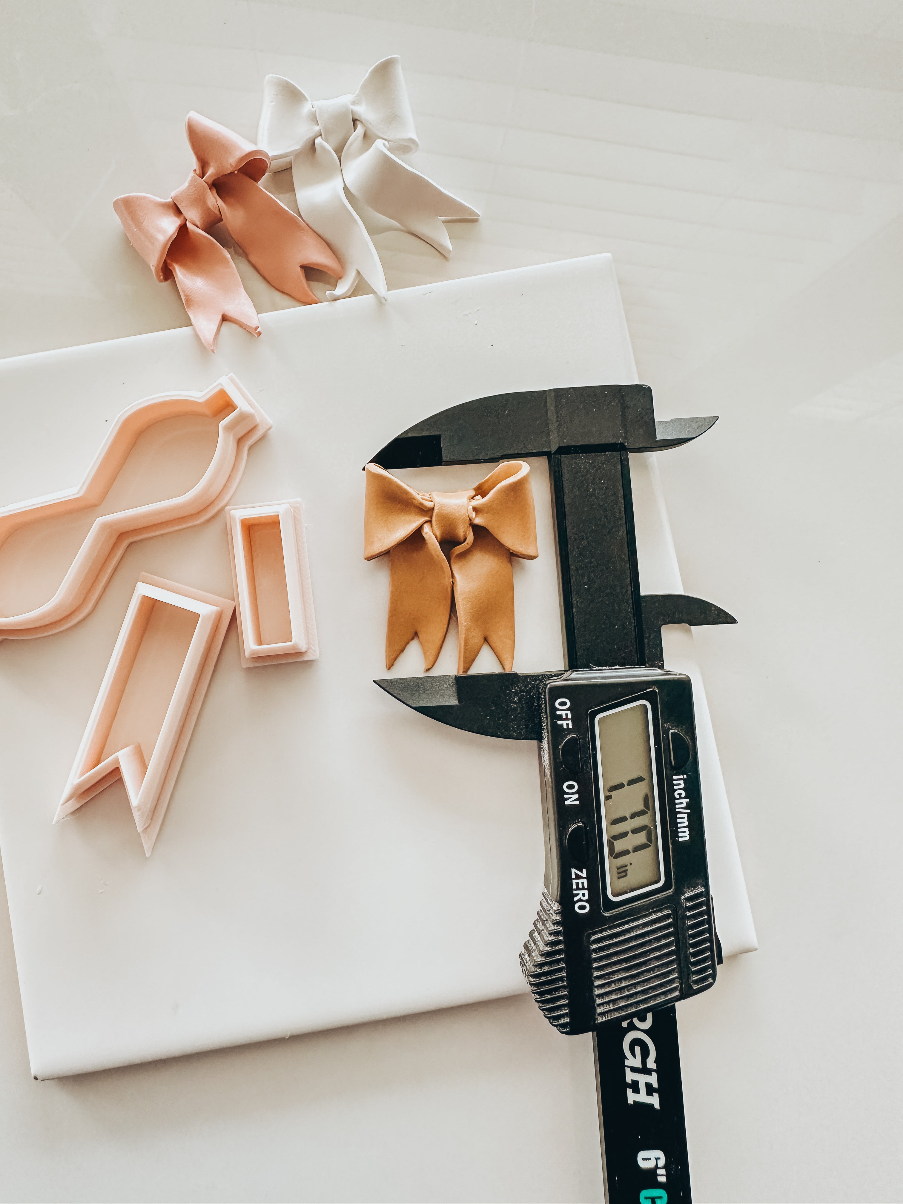 3 Piece Bow Clay Cutter Set