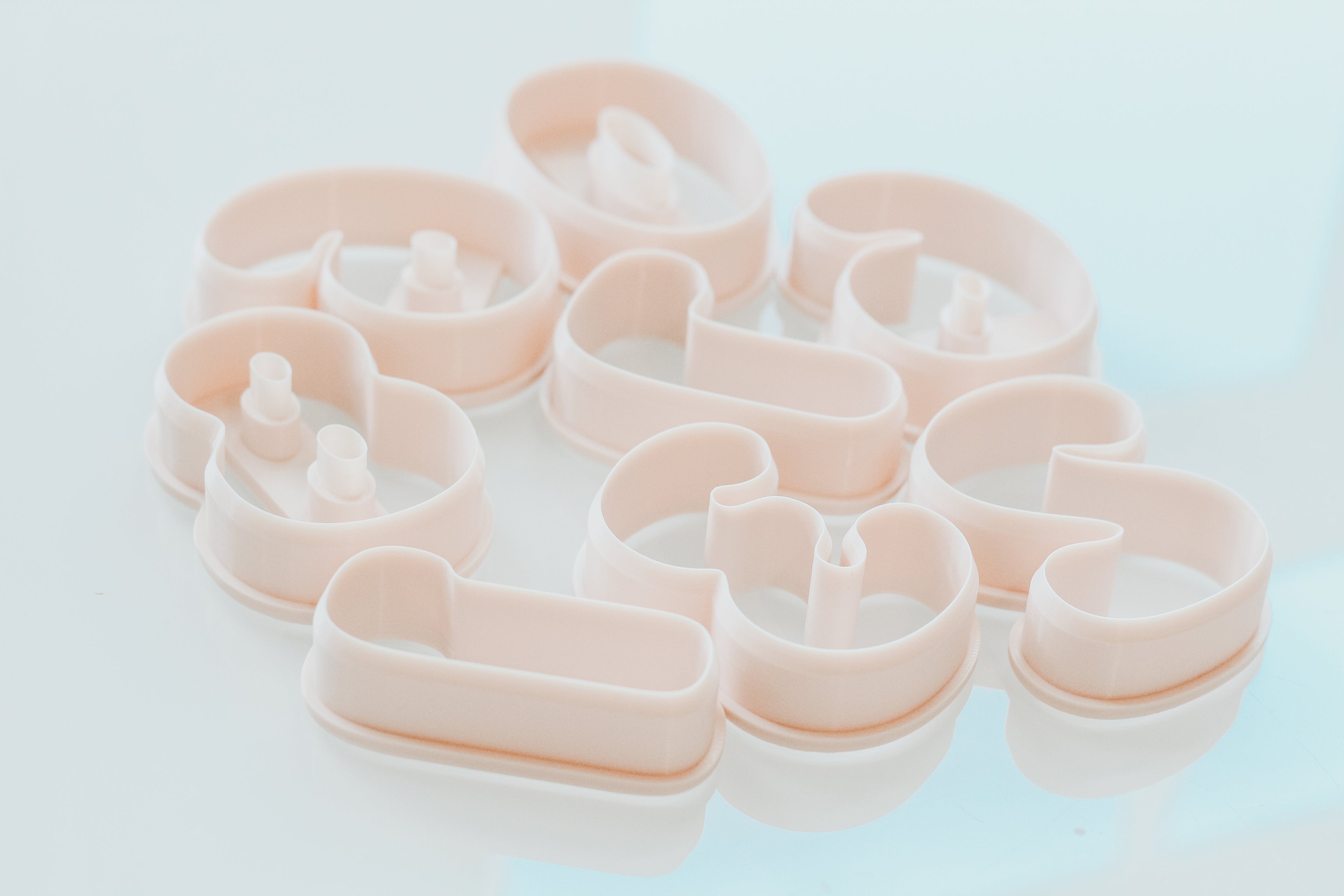 Trendy Bubble Number Clay Cutters 2.50 Inches