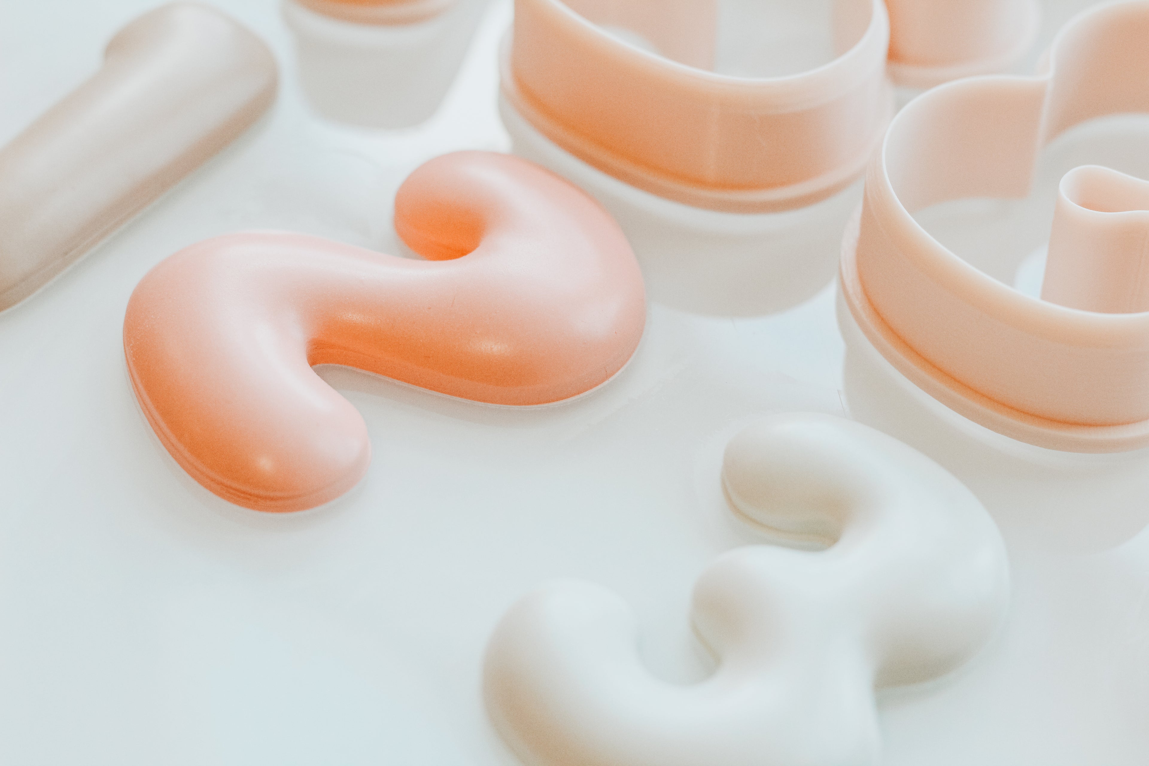 Trendy Bubble Number Clay Cutters 2.50 Inches