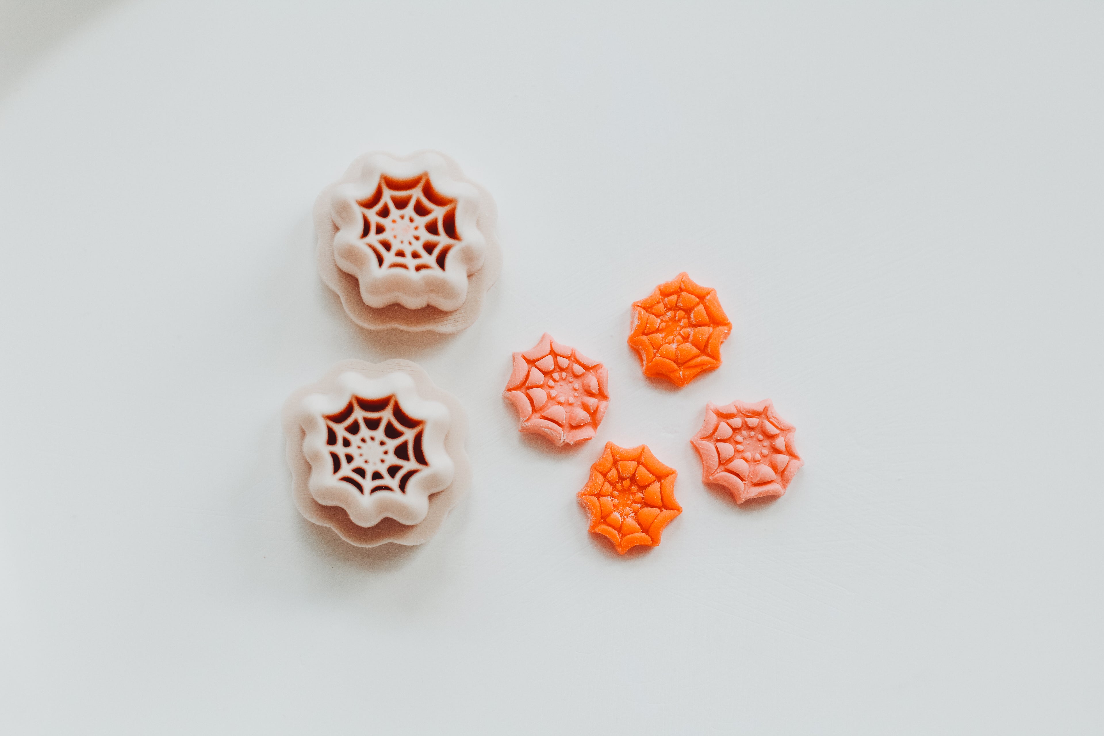 Tiny Spider Web Two Pack Precision Clay Earring Cutter