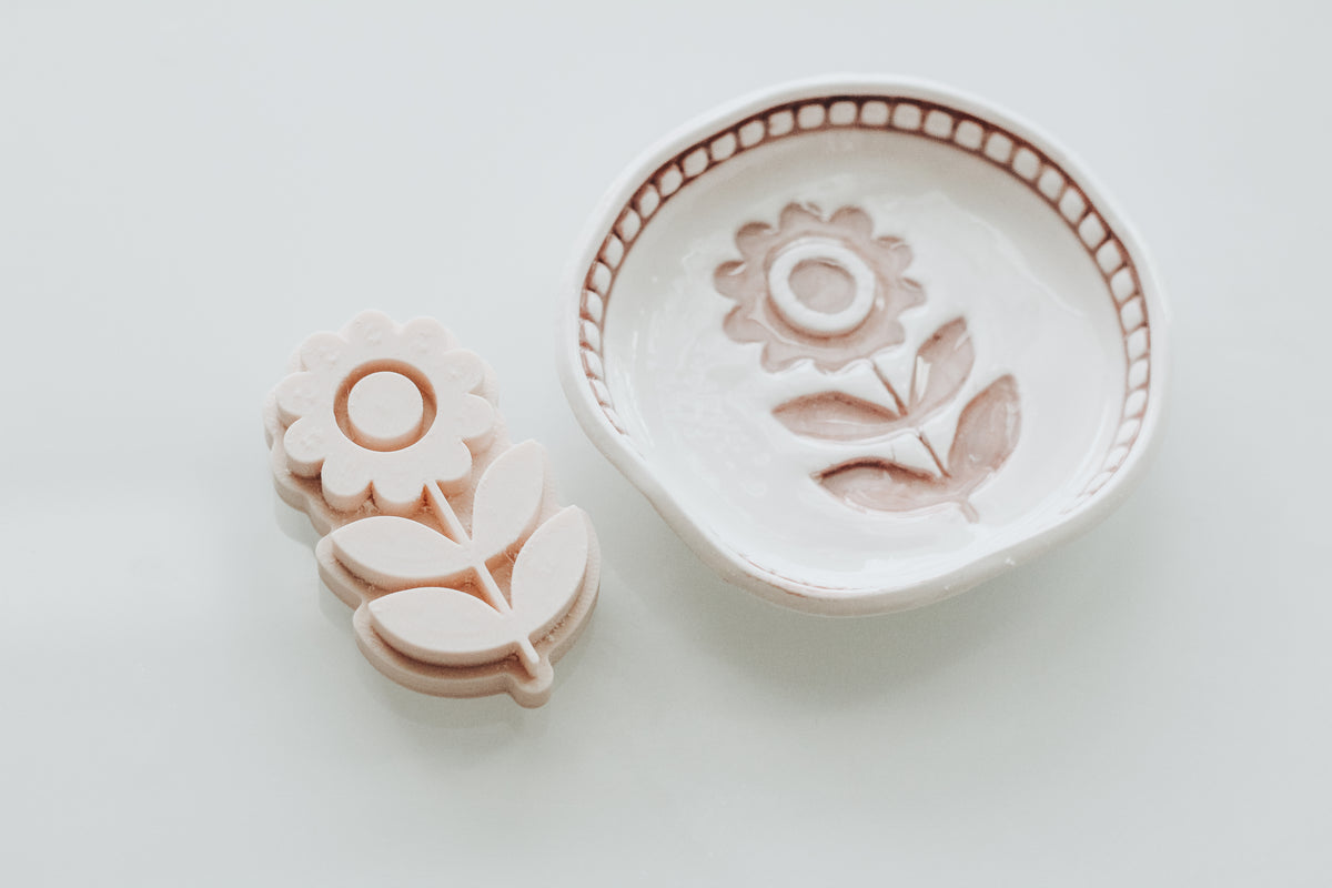 Bubble Folk Art Stem Stamp For Clay