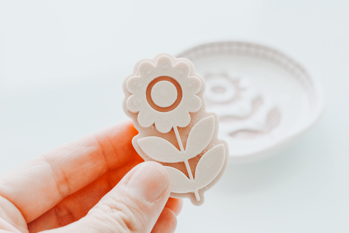 Bubble Folk Art Stem Stamp For Clay