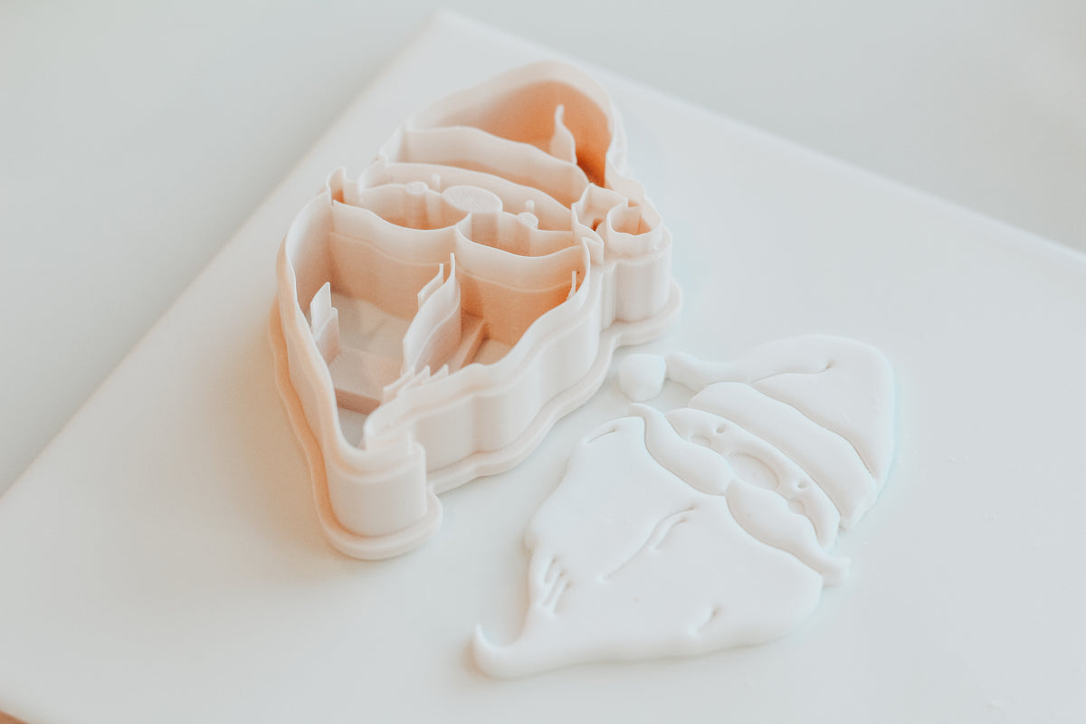 Happy Santa Ornament Clay Cutter