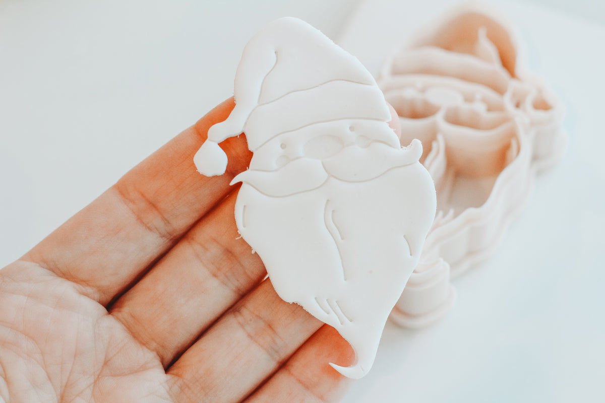 Happy Santa Ornament Clay Cutter