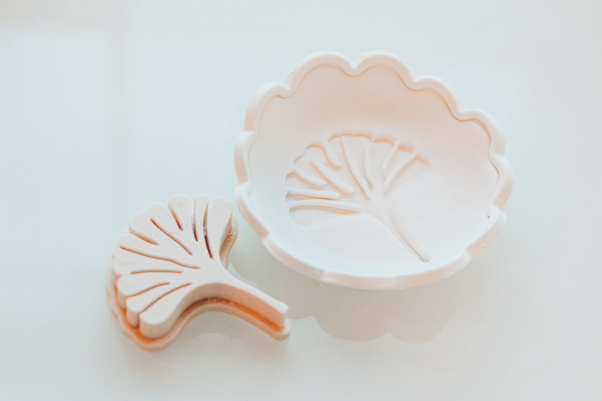 Ginko Leaf Clay Stamp