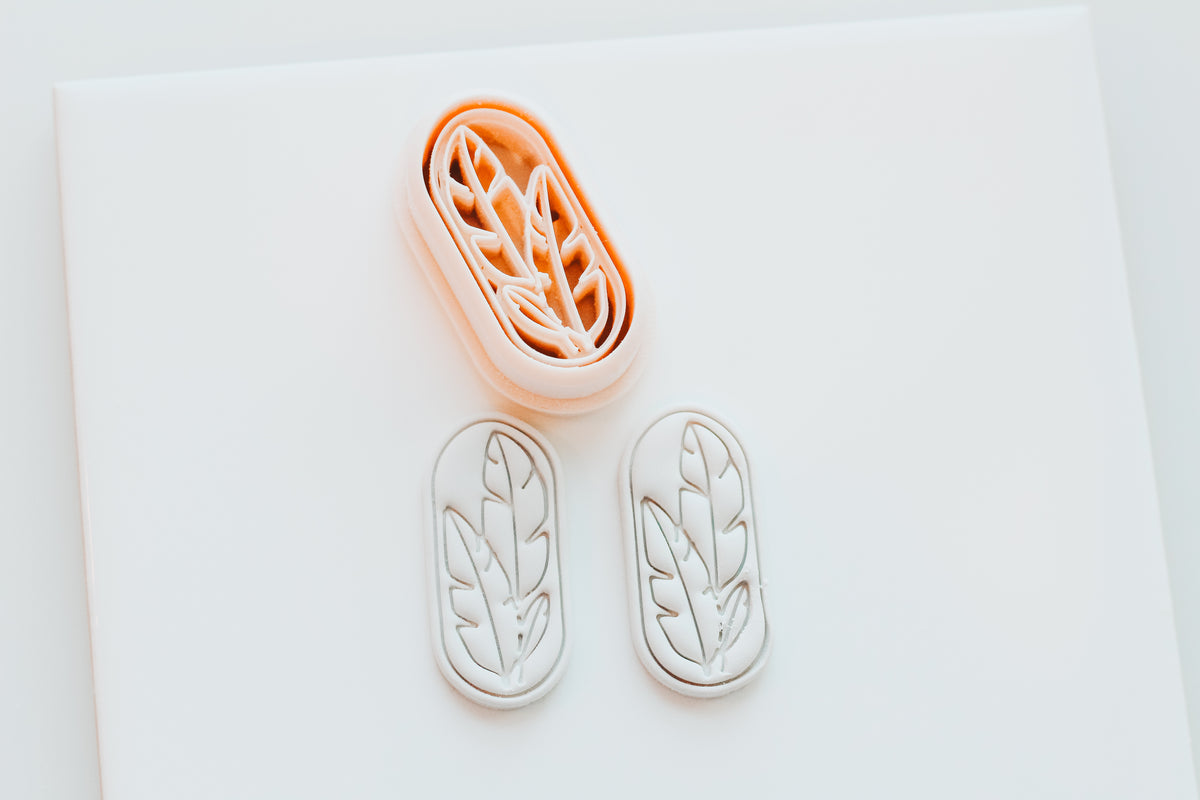 Plumette Banana Leaf Stem Clay Cutter Set