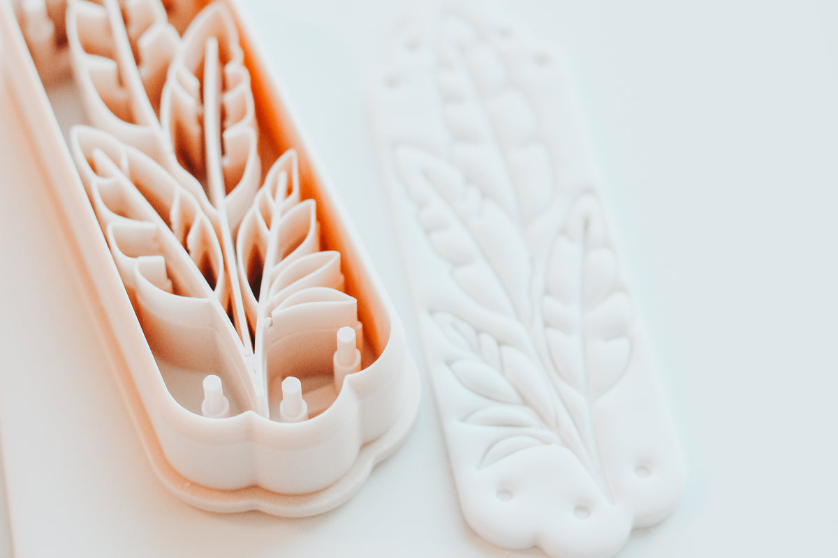 Banana Leaf Botanical Stem Bookmark Clay Cutter