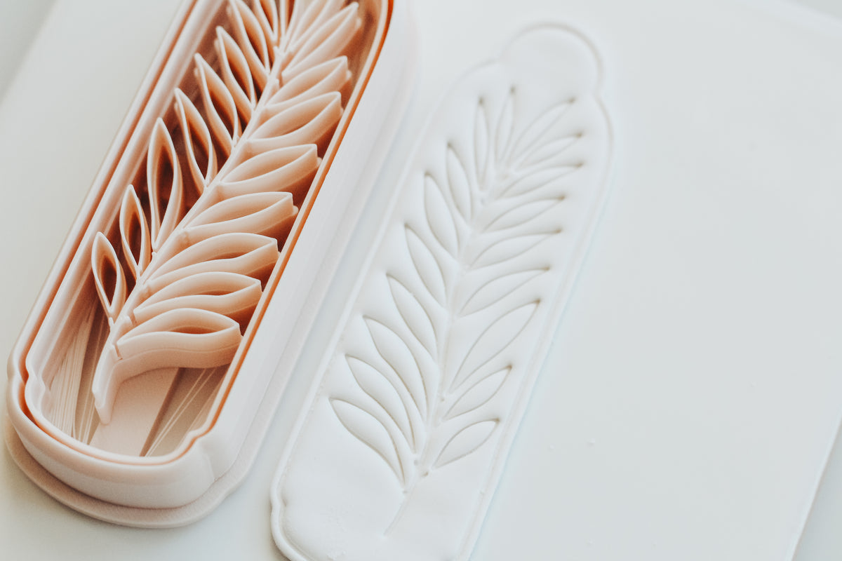 Palm Frond Stem Botanical Stem Bookmark Clay Cutter