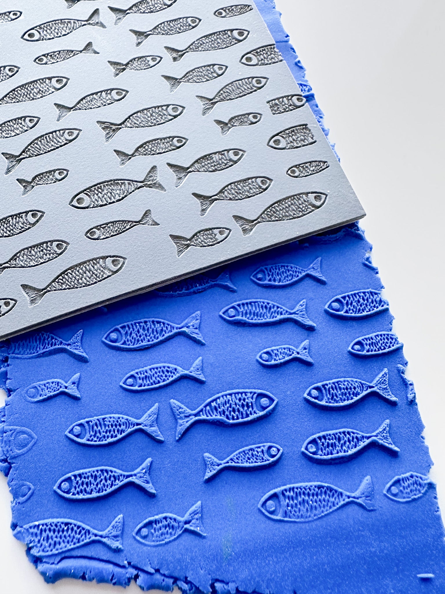 Nautical Fish Clay Texture Mat