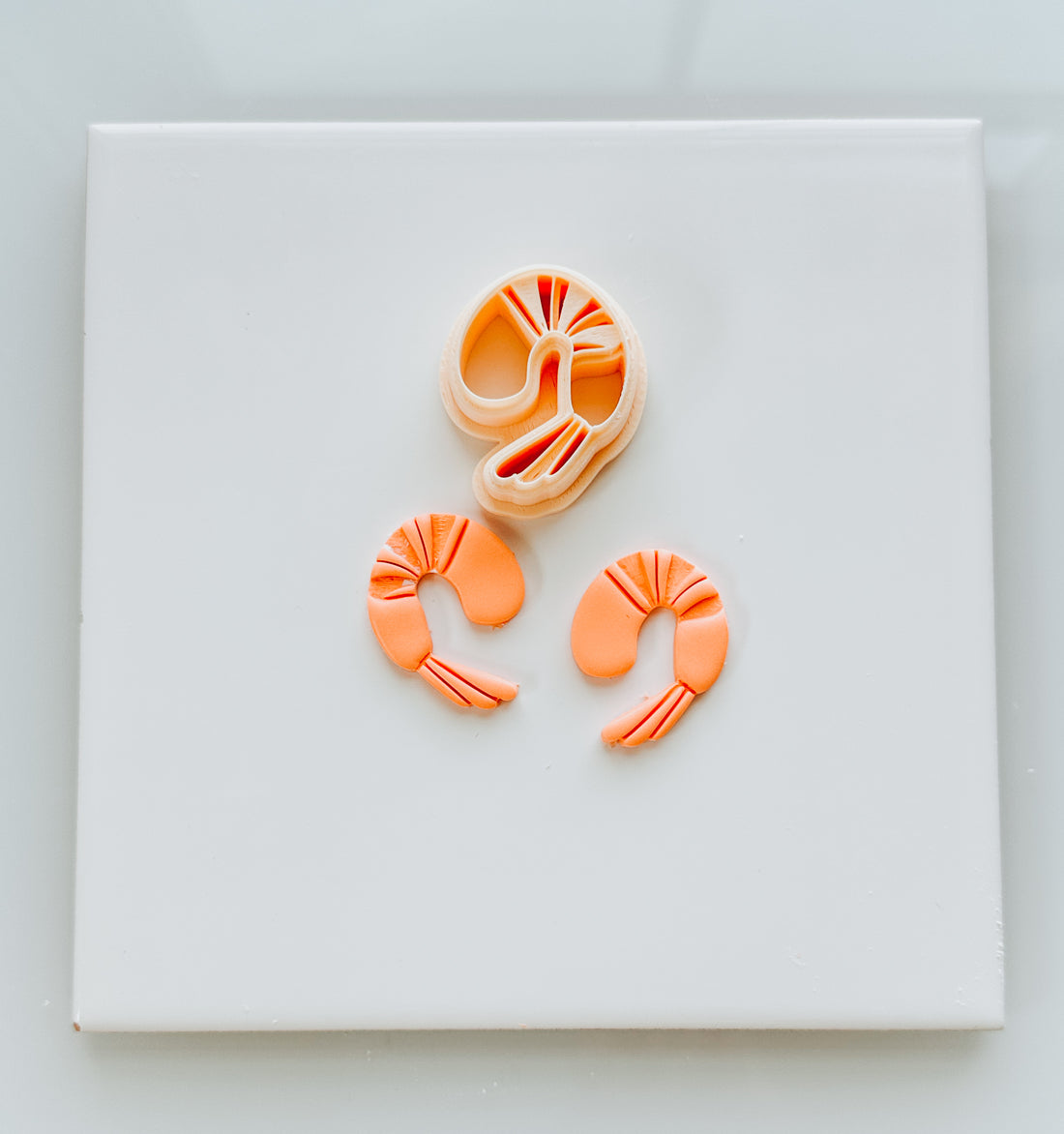 Shrimp Mirrored Clay Cutter Set