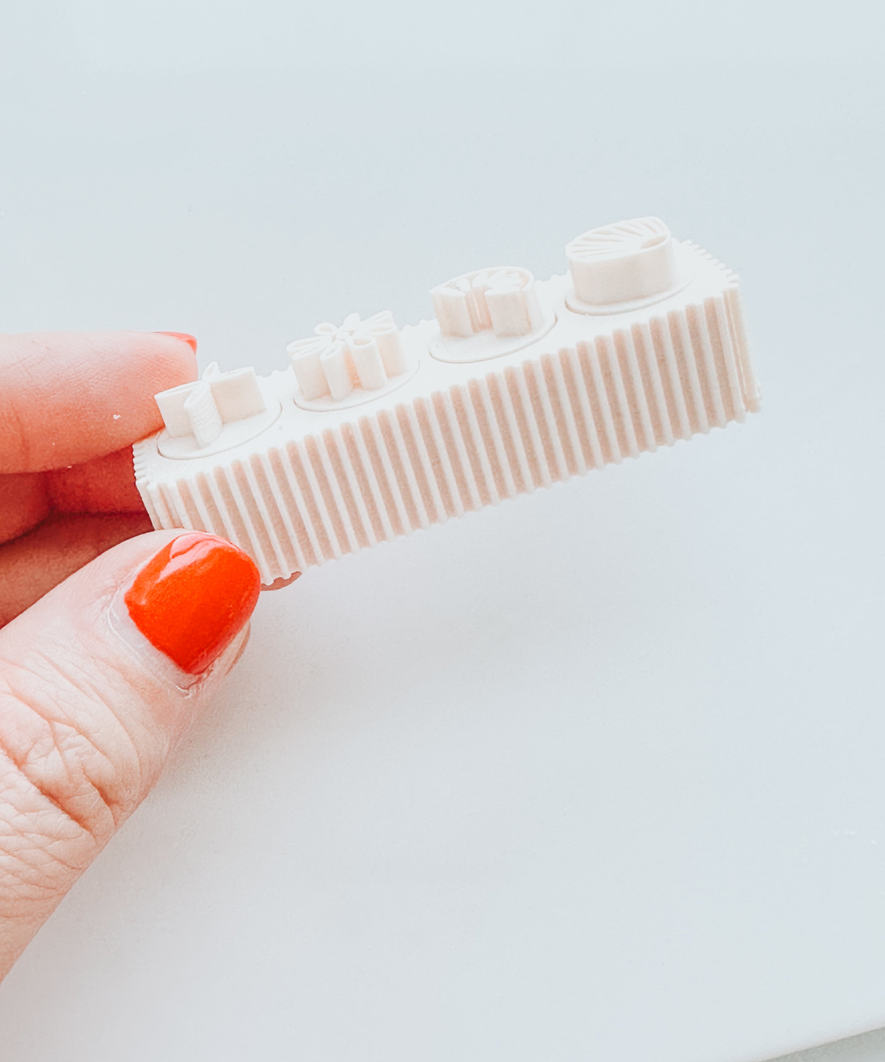 Mini Clay Italian Pattern Stamps With Holder