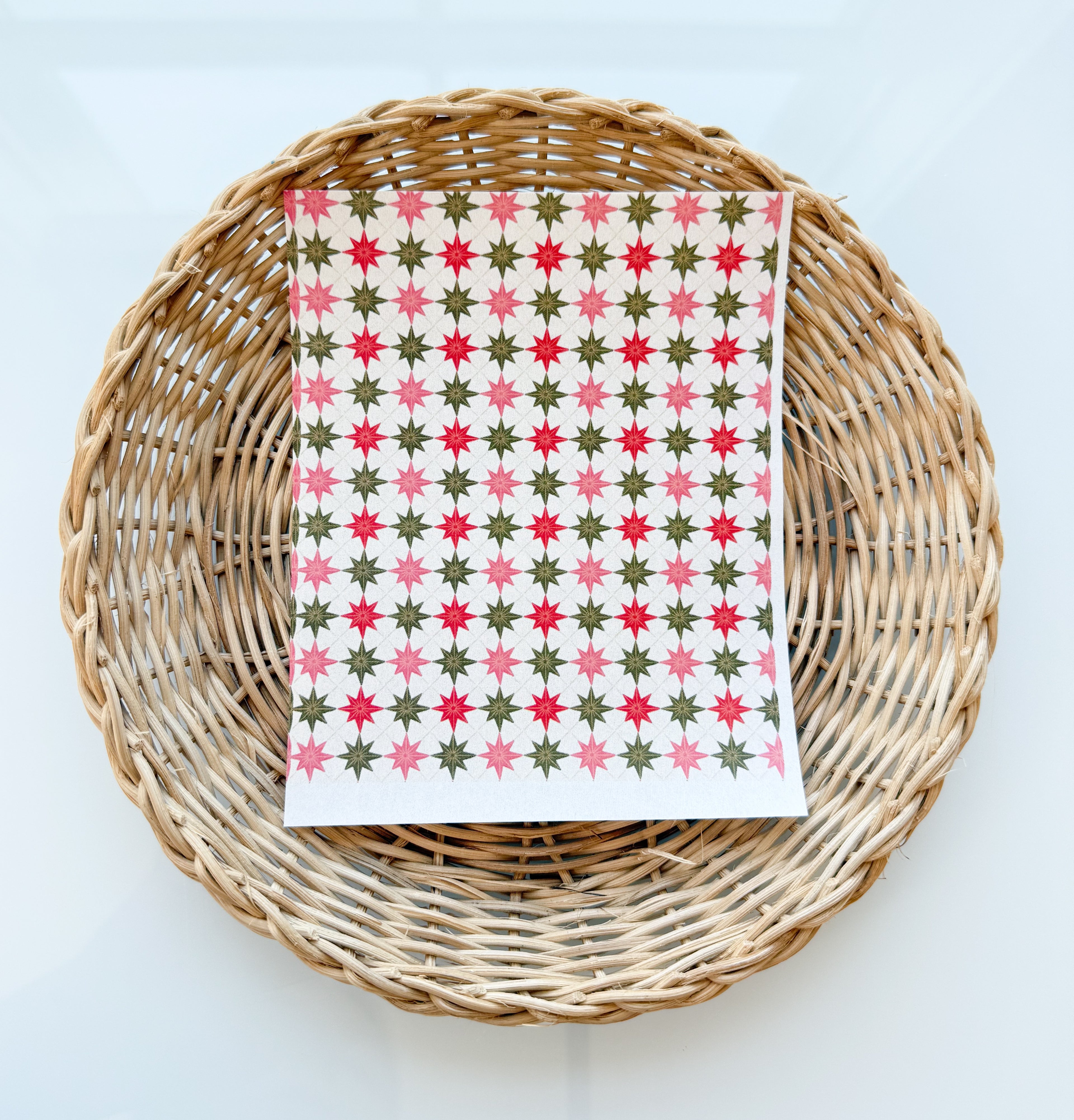 Christmas 8 Stripe Clay Transfer Paper