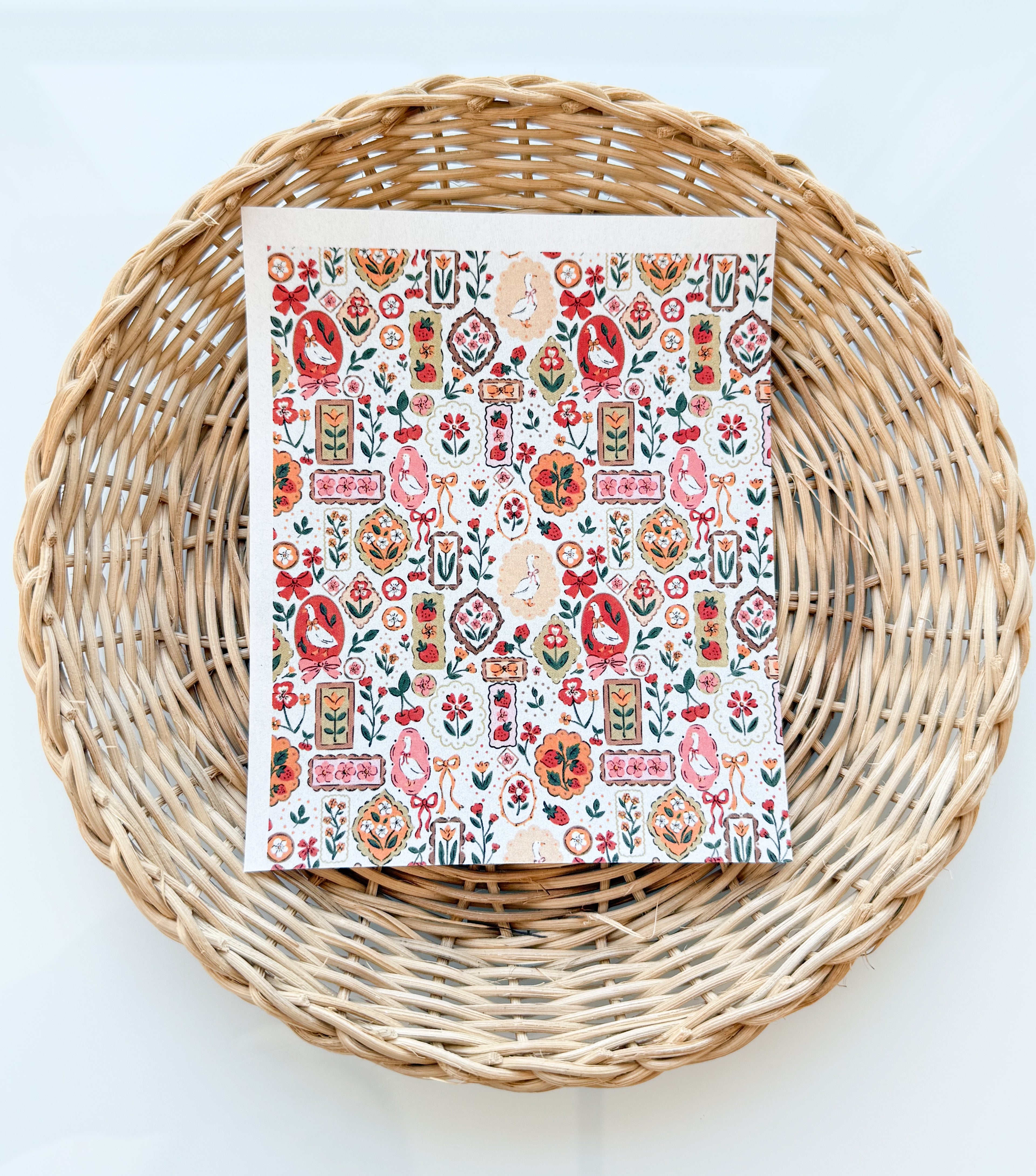 Charming Geese Clay Transfer Paper