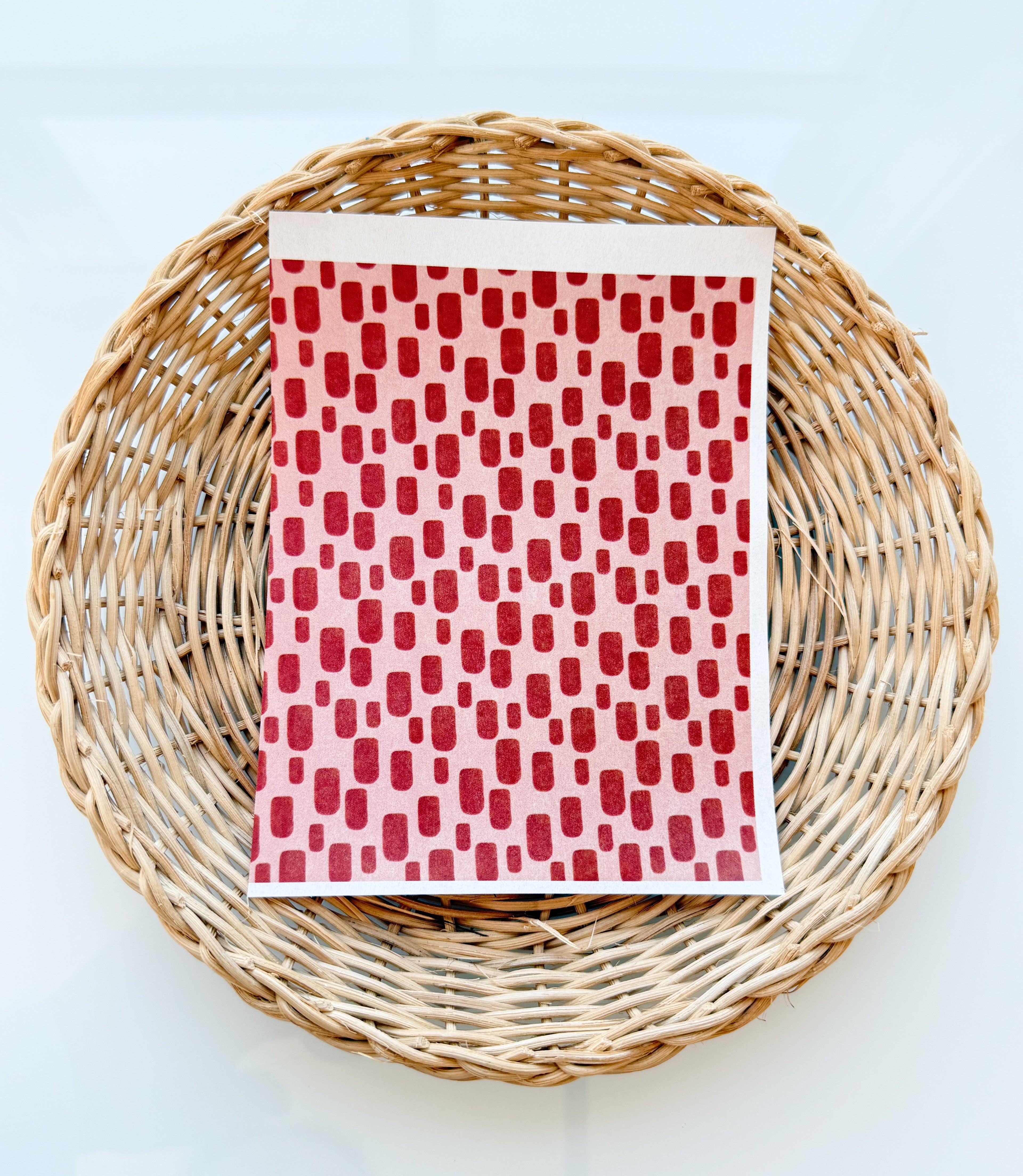 Organic Dot Clay Transfer Paper