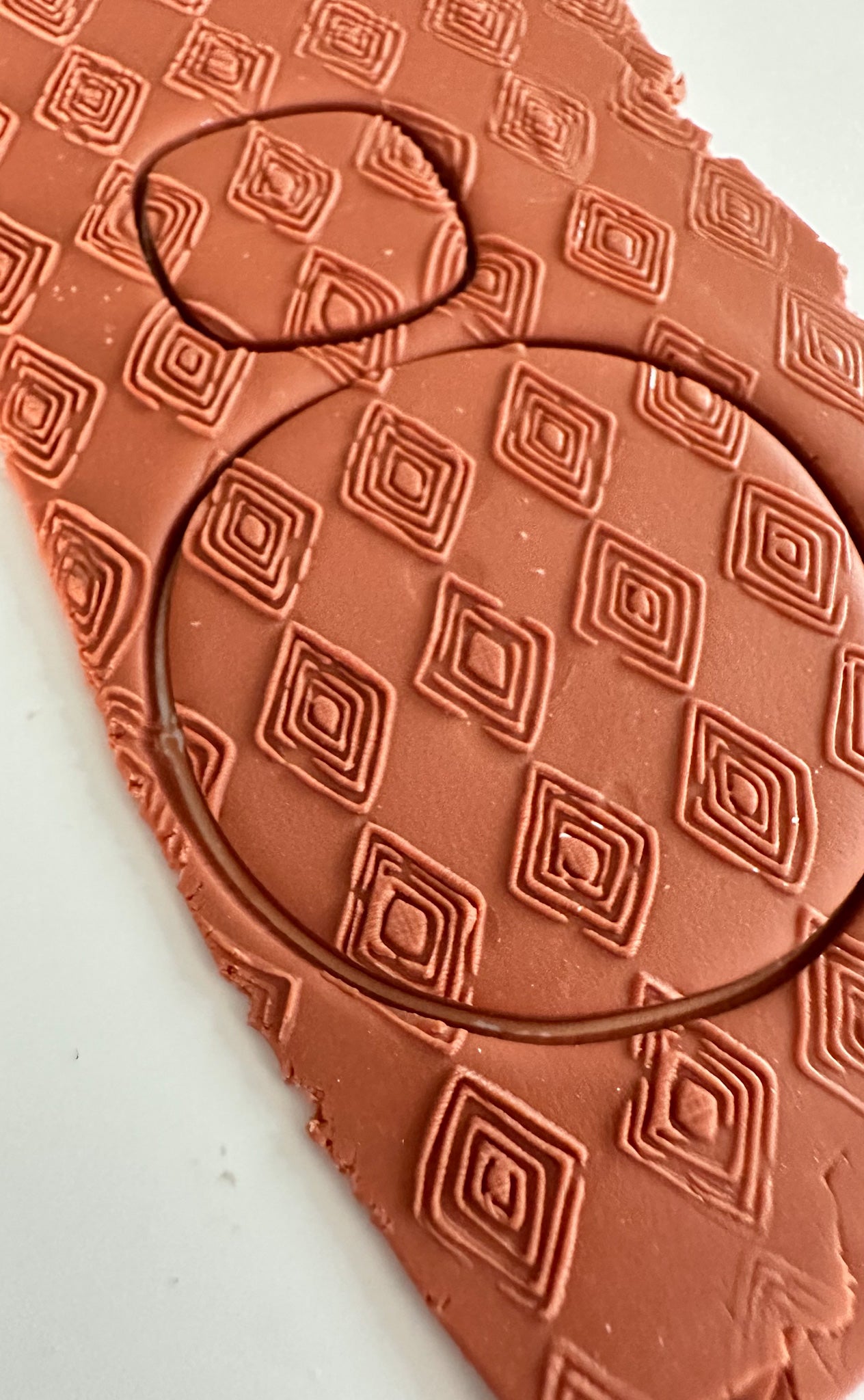 Organic Diamond Clay Texture Mat