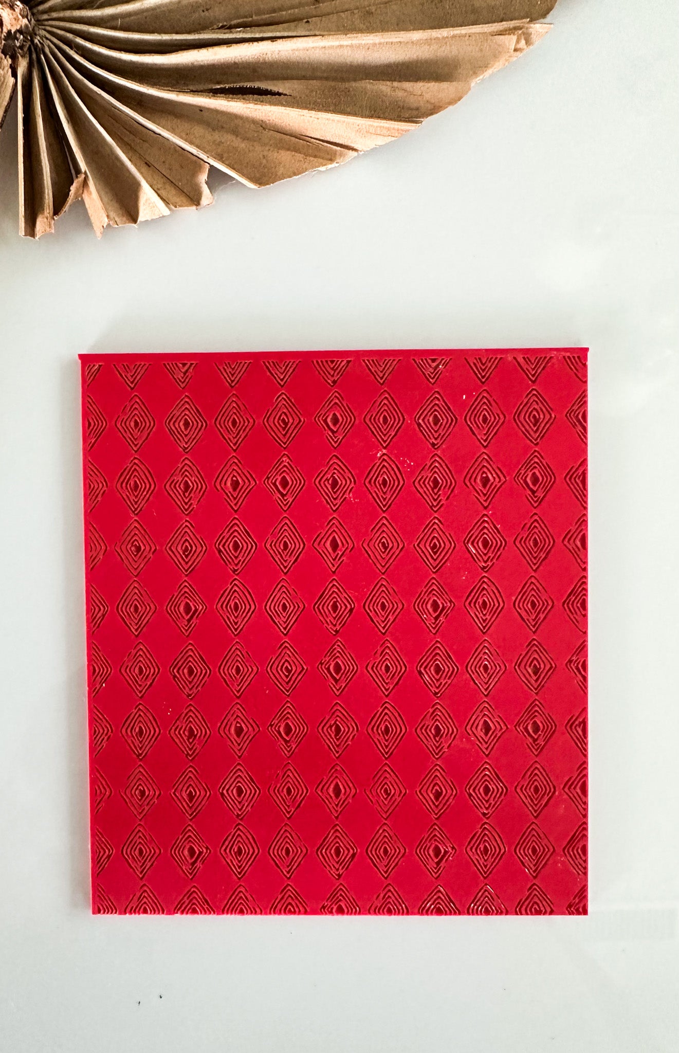 Organic Diamond Clay Texture Mat