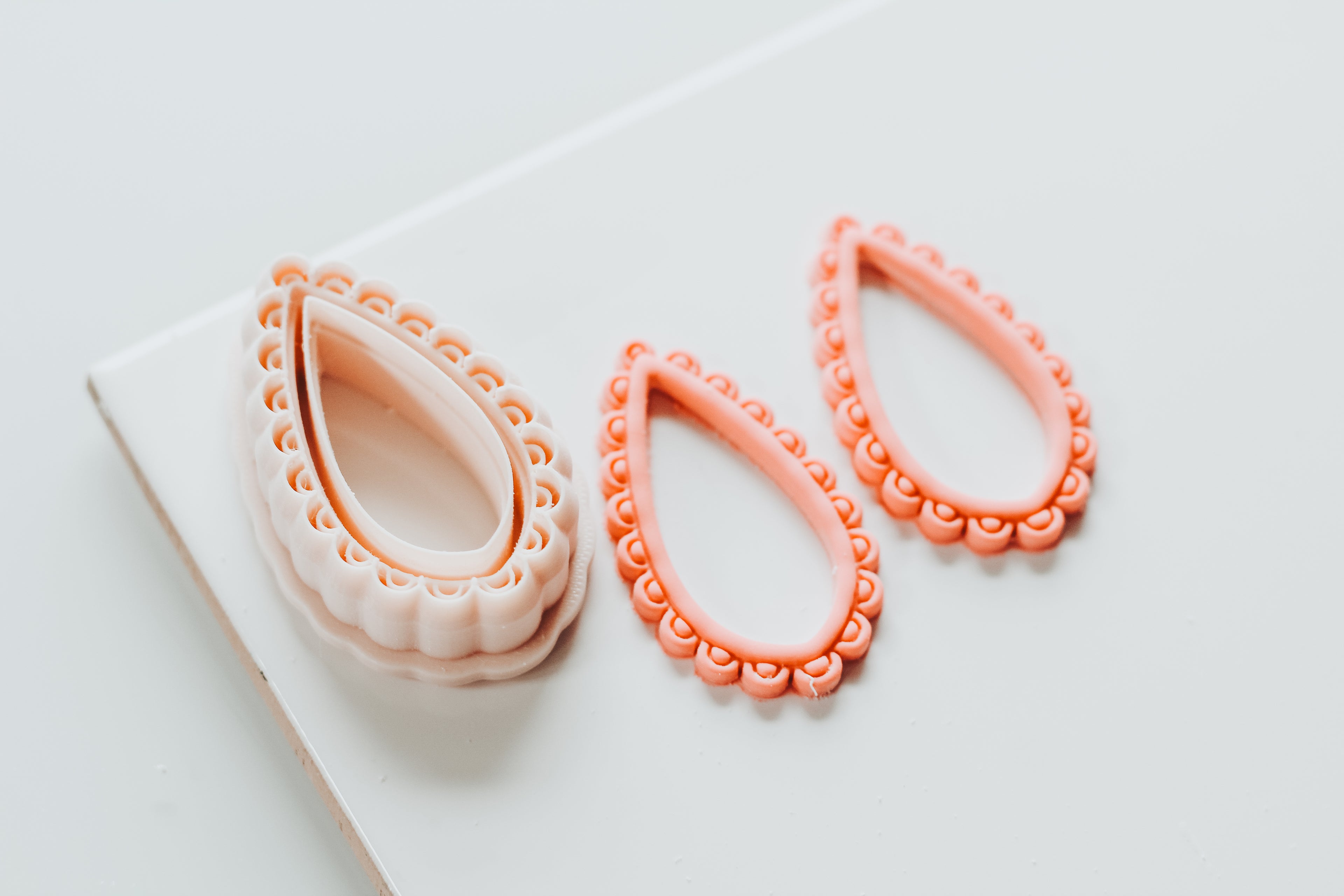 Whimsical Scallop Drop Clay Cutter