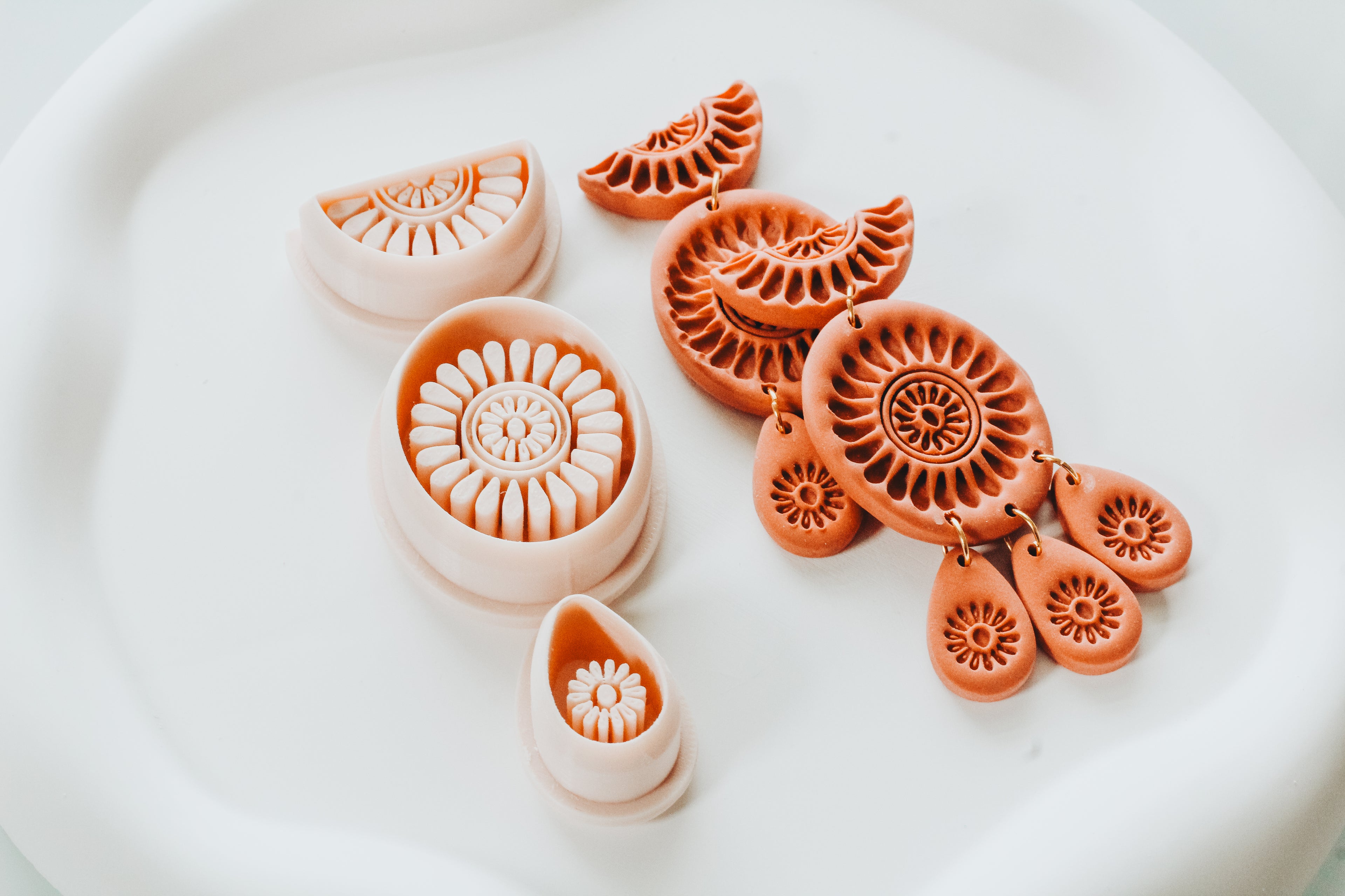 Carmen - Mexican Talavera Inspired 3 Piece Set Clay Cutter