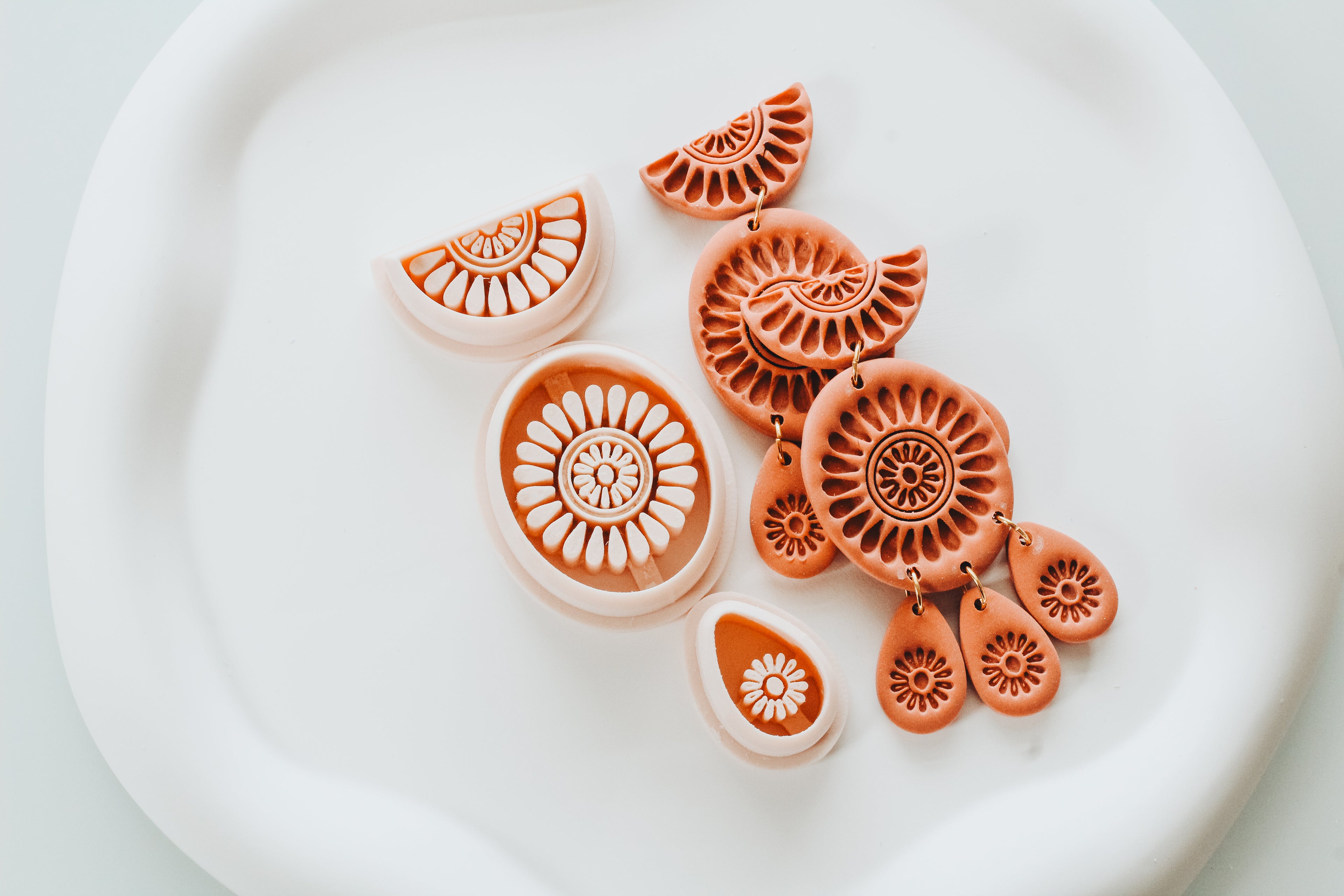 Carmen - Mexican Talavera Inspired 3 Piece Set Clay Cutter