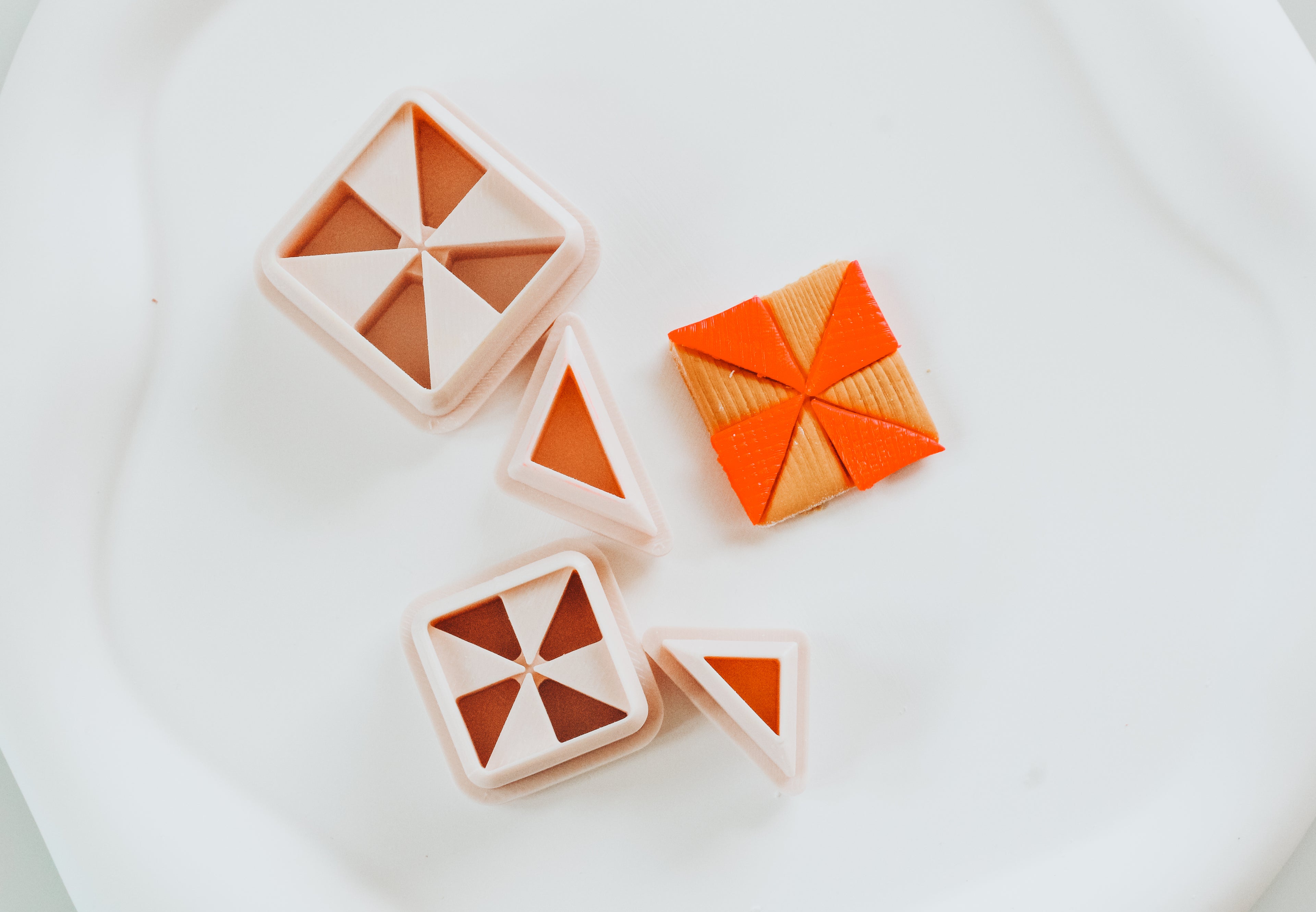 Quliting Circle 6 Clay Cutter 2 Piece Set