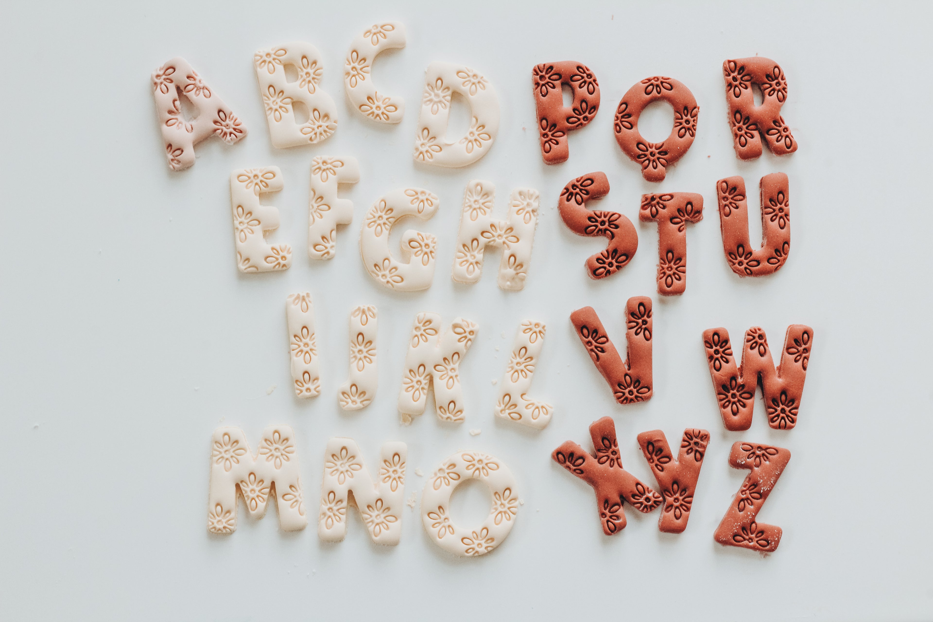 Dreamy Boho Letter Clay Cutters