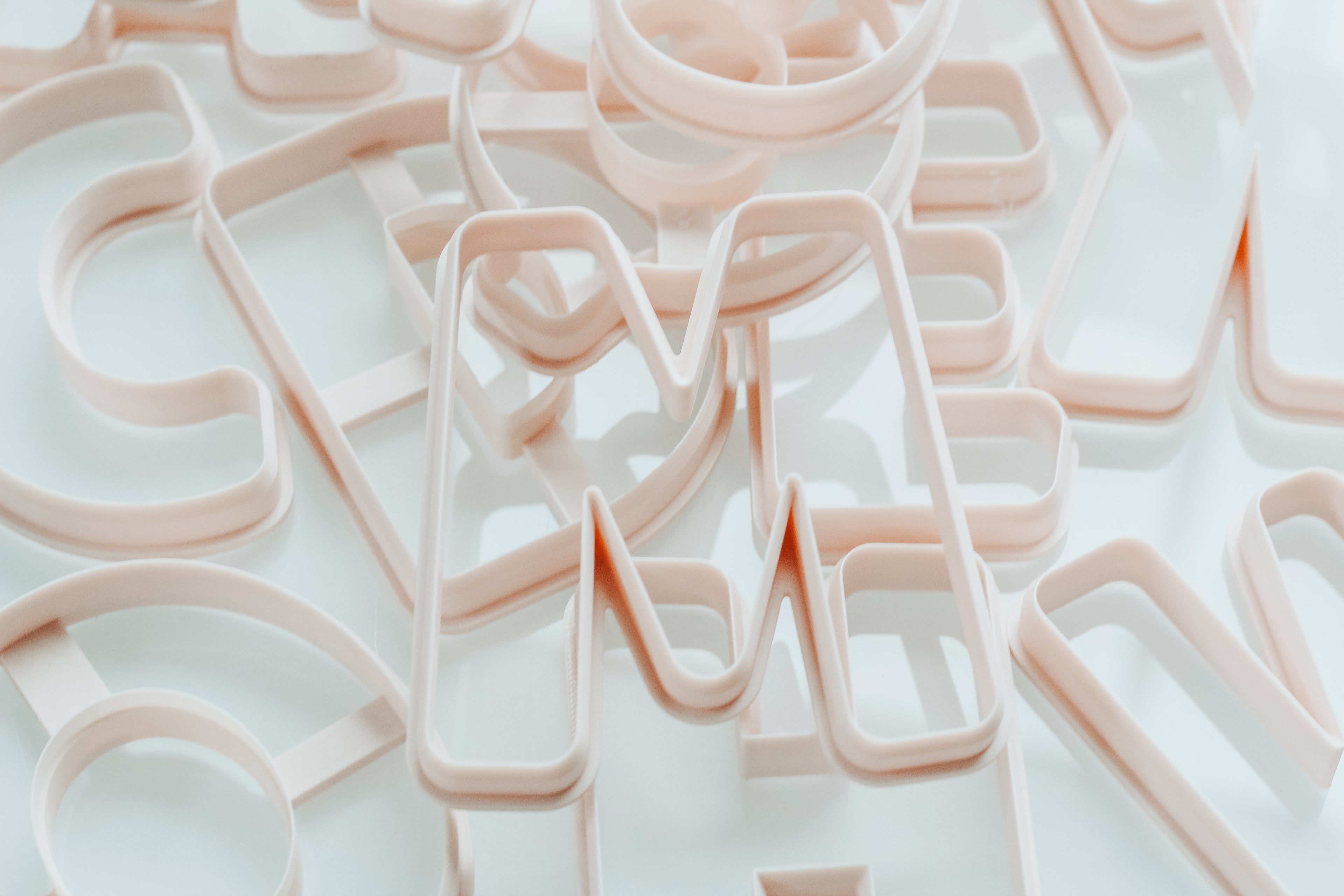 1.0 Inch Small Basic Letter Clay Cutters