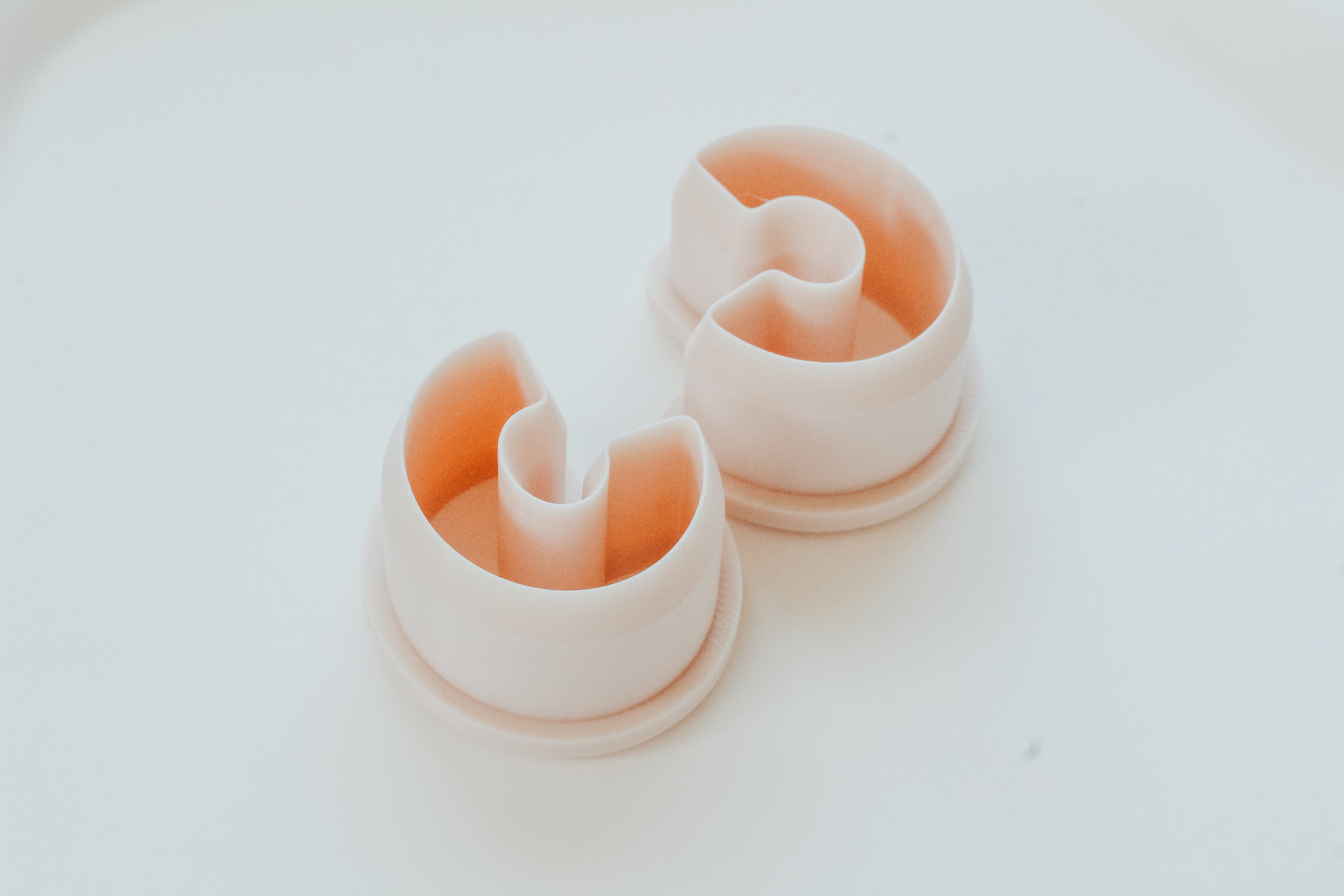 Basic Round Hoop / Huggie Clay Cutter Mirrored Set