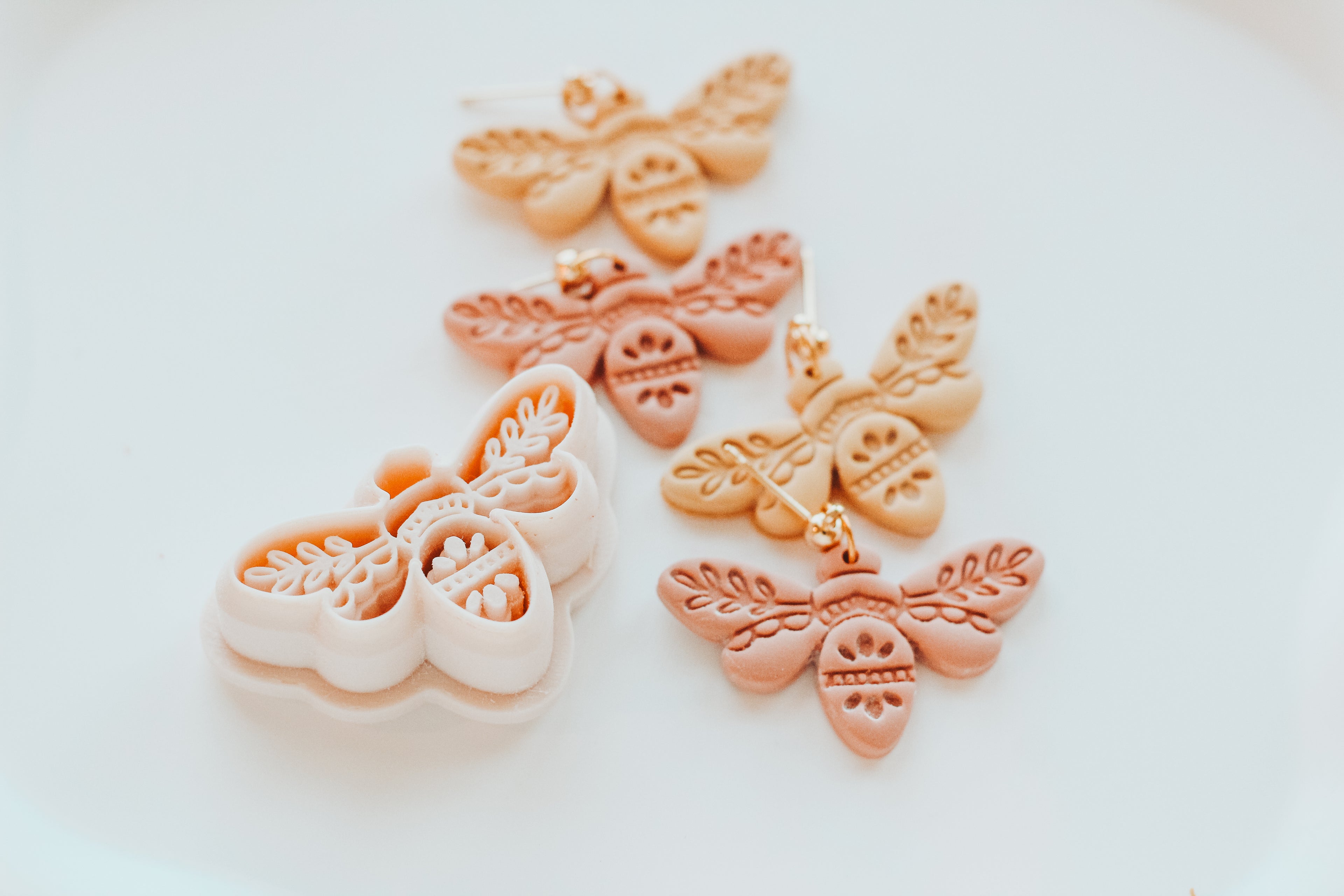 Boho Honey Bee Clay Cutter