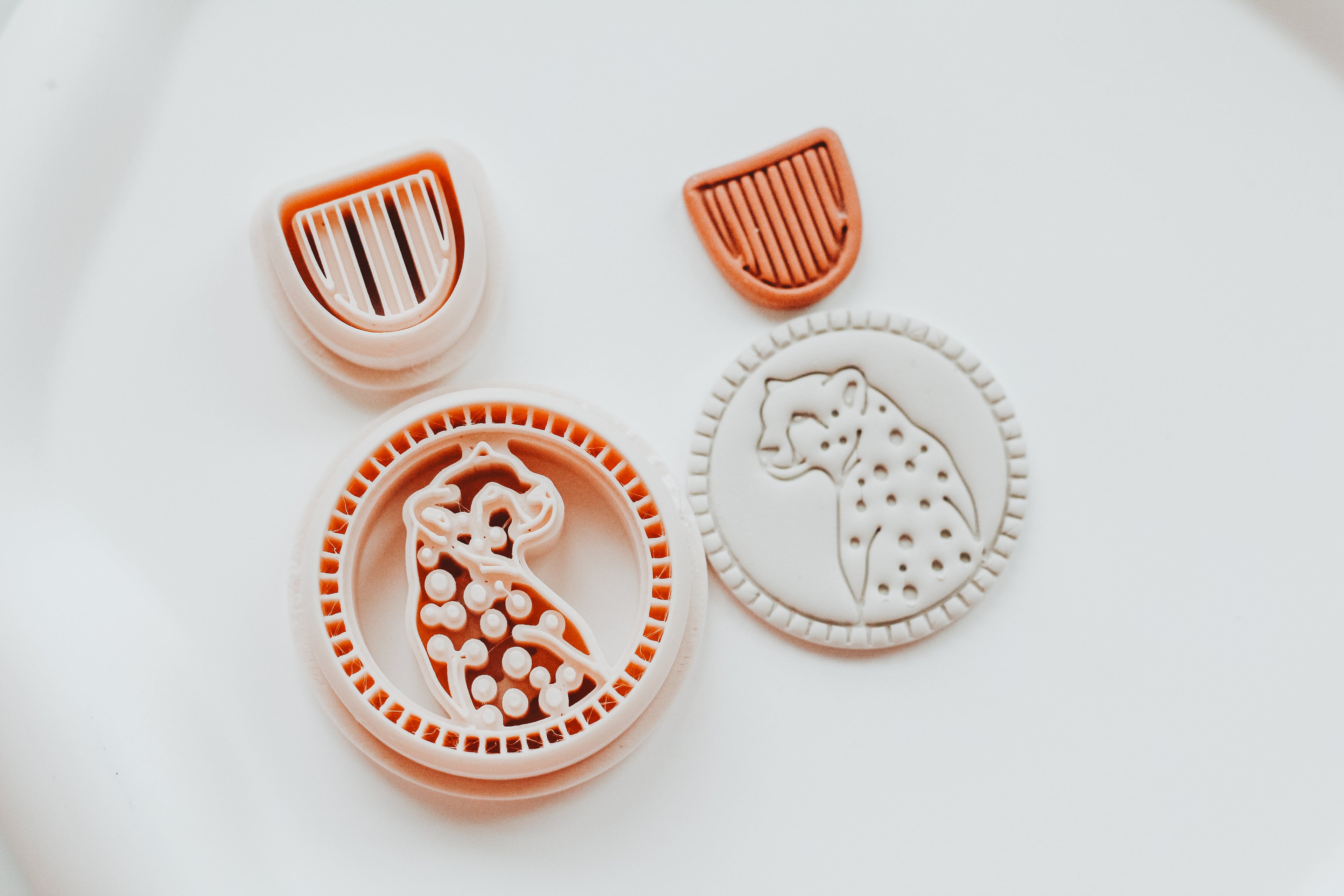 Lush & Wild Cheetah 2 - Two Piece Clay Earring Cutter