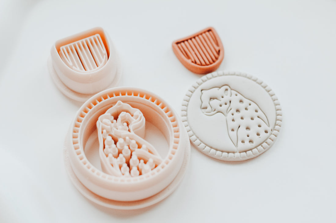 Lush & Wild Cheetah 2 - Two Piece Clay Earring Cutter