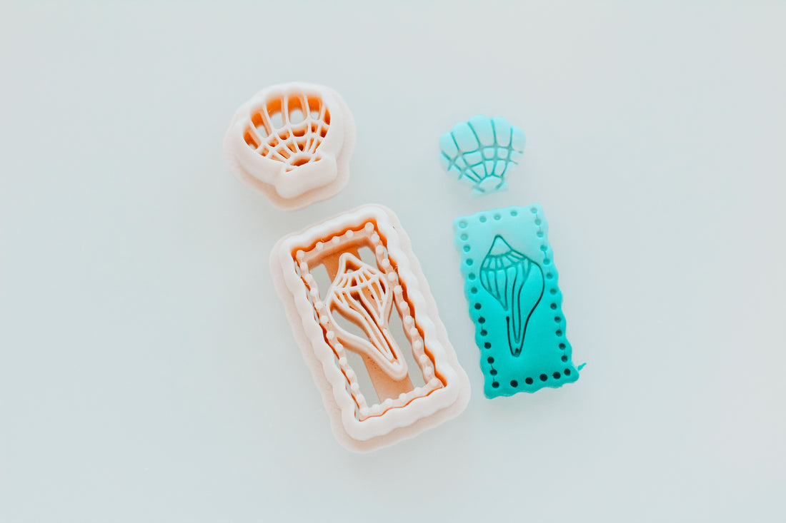 Conch Shell & Dots Forever Shells Clay Cutter