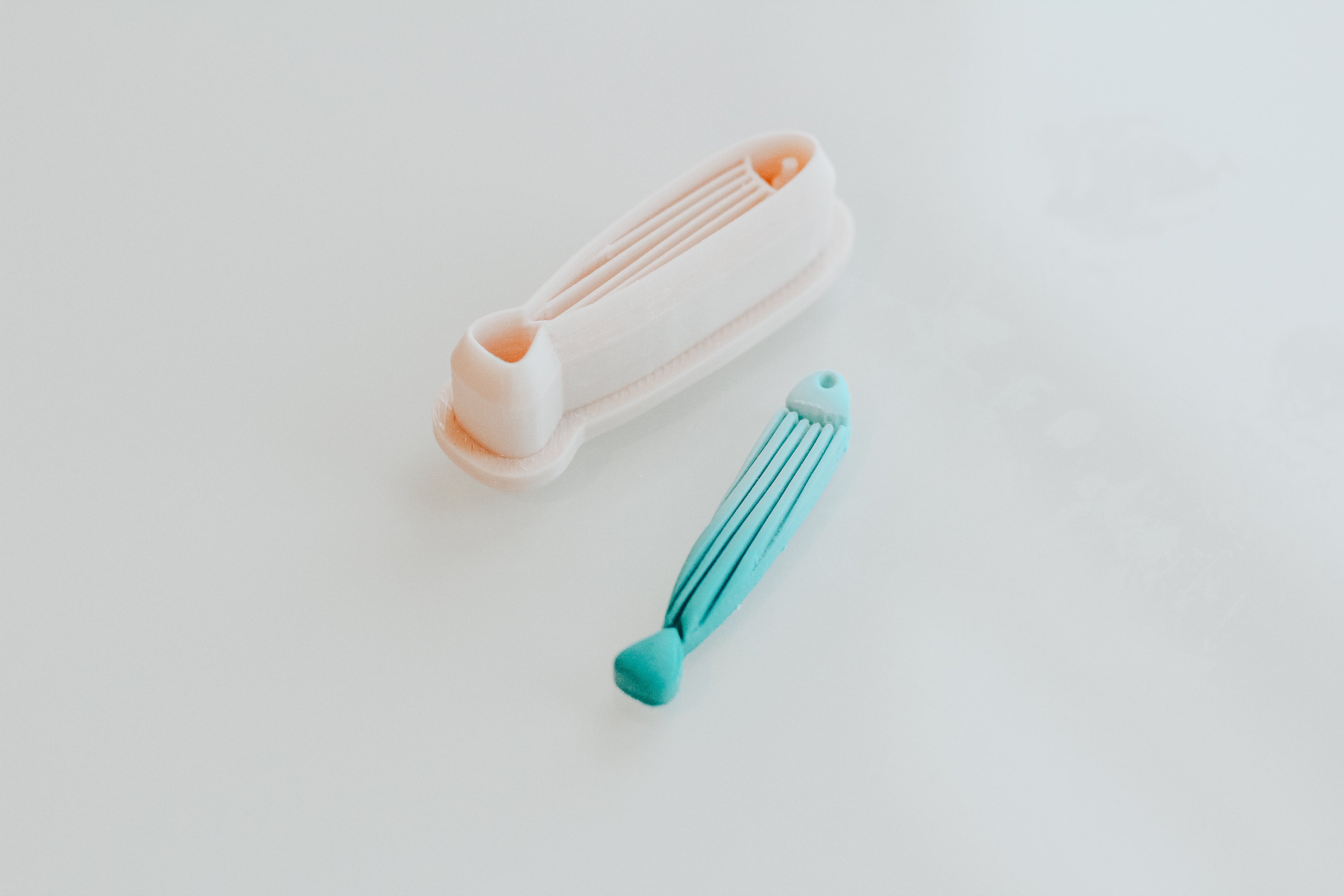 Skinny Ribbed Fish Forever Shells Clay Cutter