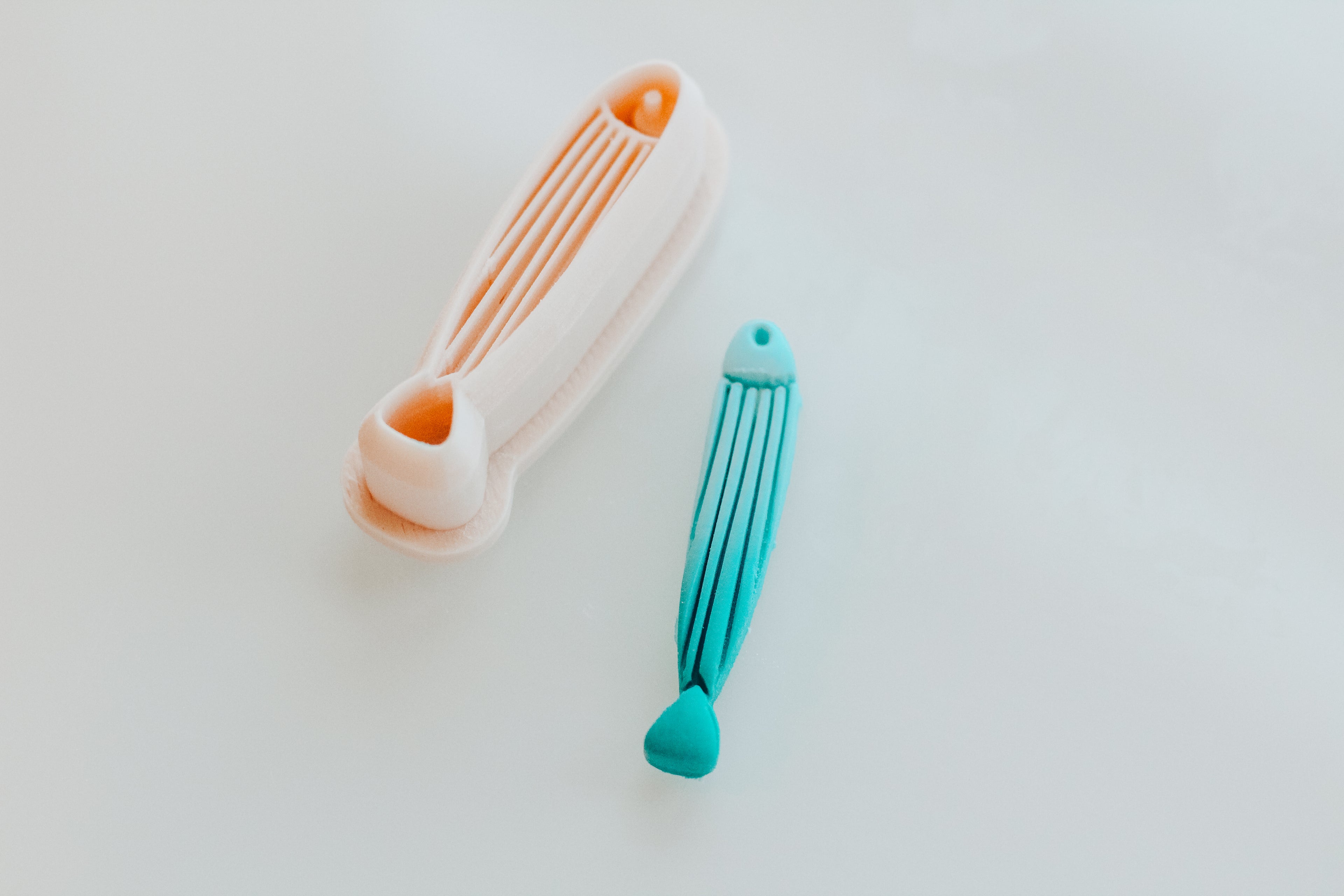 Skinny Ribbed Fish Forever Shells Clay Cutter