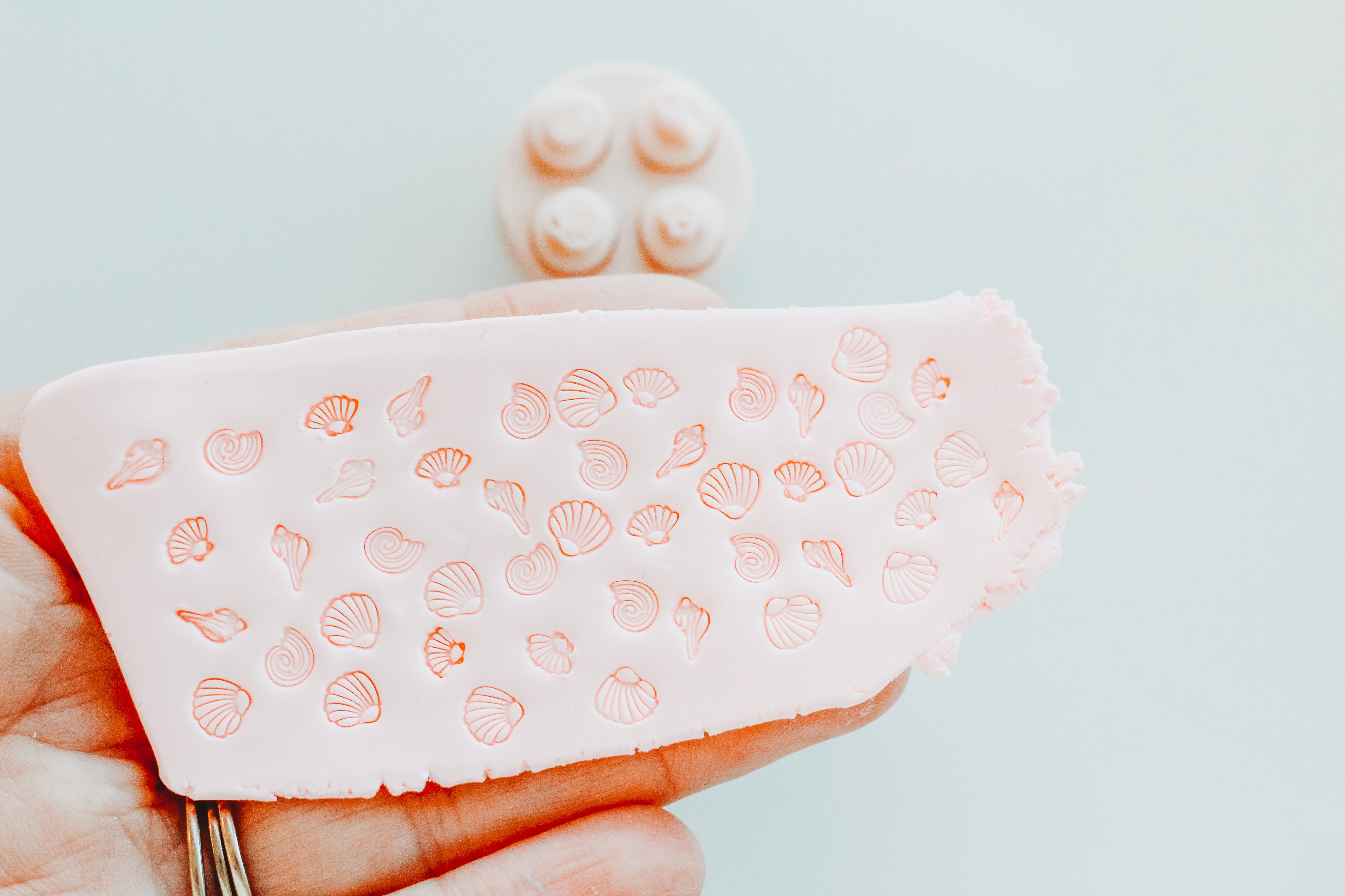 Micro Shell Stamp Pack - 4 Stamps & Holder