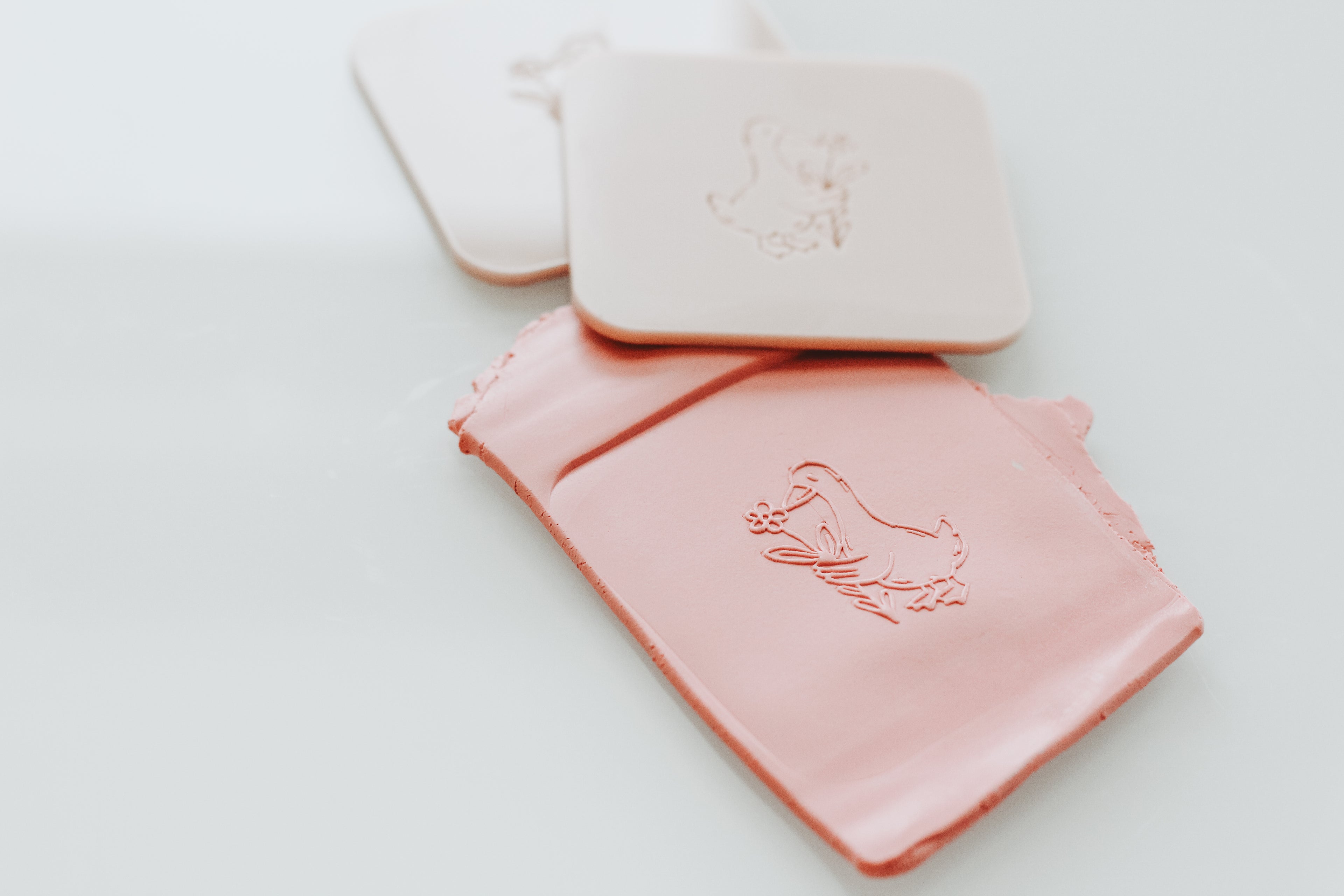 Goose & Flowers Clay Acrylic Texture Plate